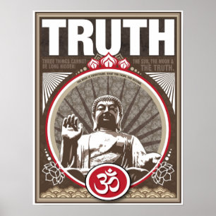 17" X 22" Buddha TRUTH Plakat