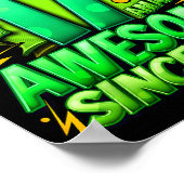 17 Year Old For Boys 17th Birthday Boy 17 Year Old Poster (Ecke)