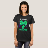 17 Yrs Old Boy Level 17 Unlocked Awesome 2005 Birt T-Shirt (Vorne ganz)