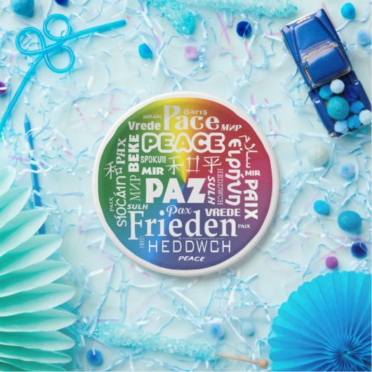 17-Zoll-Schreibtischsprachen Pappteller (Party)