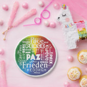 17-Zoll-Schreibtischsprachen Pappteller (Party)