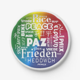 17-Zoll-Schreibtischsprachen Pappteller