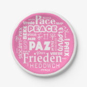 17-Zoll-Schreibtischsprachen Pappteller (Vorderseite)