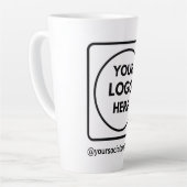 17oz Custom Logo Tall Latte No Min Promo mug Milchtasse (Linke Ecke)