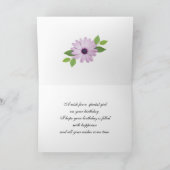 17th Birthday card with daisies Karte (Innenseite)