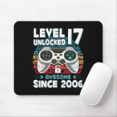 17yr Bday Son Boy Funny Gamer 17. 17. Mousepad (Mit Mouse)