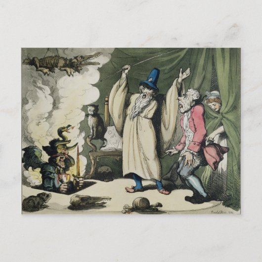 1800, Humbugging oder Raising the Devil Postkarte (Vorderseite)