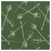 1800er-Jahre-Nahwaffen, grüne Stoff (Nahaufnahme)