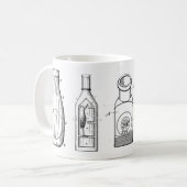 1800s antike Flaschen-Kaffee-Tasse Kaffeetasse (Vorderseite Links)