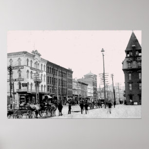 1800's Scranton PA. Druck Poster