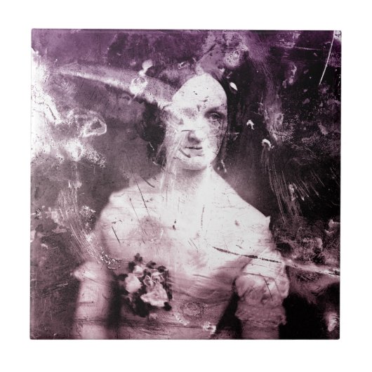 1800s viktorianische Frau Fliese (Vorderseite)