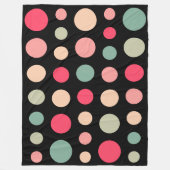 180115 - Farben 01 - auf Schwarz Fleecedecke (Vorderseite)