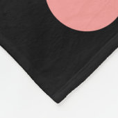 180115 - Farben 01 - auf Schwarz Fleecedecke (Ecke)