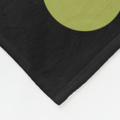 180115 - Farben 02 - auf Schwarz Fleecedecke (Ecke)