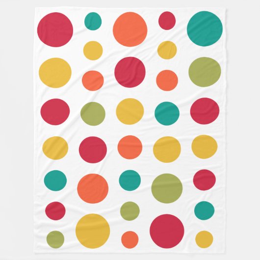 180115 - Farben 02 - auf Weiß Fleecedecke (Vorderseite)