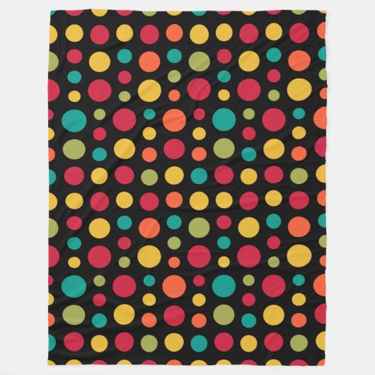 180115 v2 - Farben 02 - auf Schwarz Fleecedecke (Vorderseite)