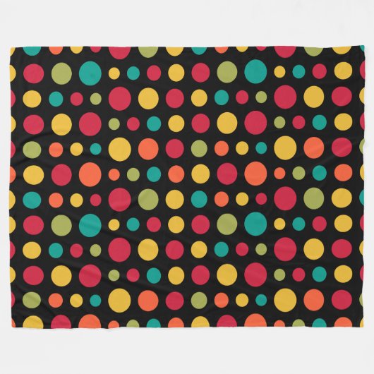 180115 v2 - Farben 02 - auf Schwarz Fleecedecke (Vorderseite (Horizontal))