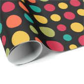 180115 v2 - Farben 02 - auf Schwarz Geschenkpapier (Rolleneckpunkt)