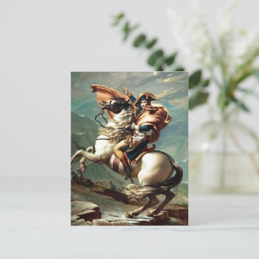 1801 Napoleon durch die Alpen, Jacques-Louis Dav Postkarte (Stehend Vorderseite)