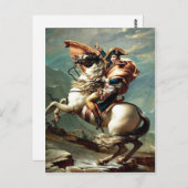1801 Napoleon durch die Alpen, Jacques-Louis Dav Postkarte (Vorne/Hinten)