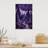 1802 Cosmic Surrealist Dreamscape Poster (Küche)