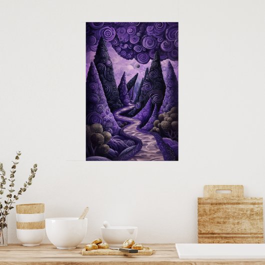 1802 Cosmic Surrealist Dreamscape Poster (Küche)