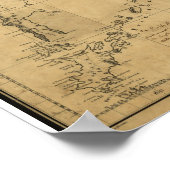 1802 Karte von Ost-Russland, Alaska und Bering Str Poster (Ecke)