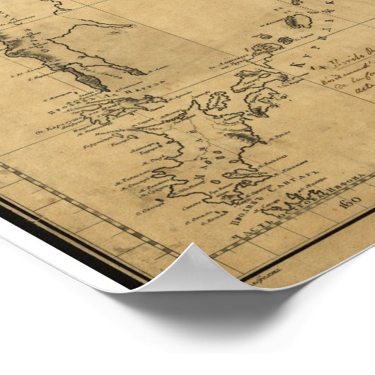 1802 Karte von Ost-Russland, Alaska und Bering Str Poster (Ecke)