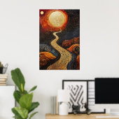 1803 Cosmic Surrealist Dreamscape Poster (Heimbüro)