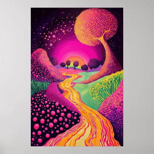 1804 Cosmic Surrealist Dreamscape Poster (Vorne)