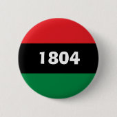 1804 Haiti Panafrikanische Farben Button (Vorderseite)