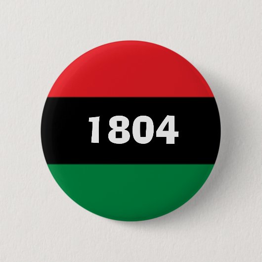 1804 Haiti Panafrikanische Farben Button (Vorderseite)