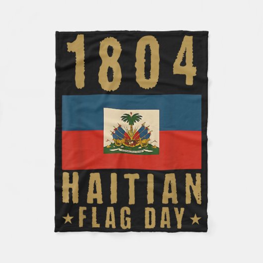 1804 Haitianischer Flaggentag Haitianischer Pride Fleecedecke (Vorderseite)