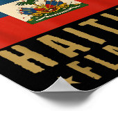 1804 Haitianischer Flaggentag Haitianischer Pride  Poster (Ecke)