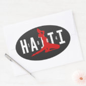 1804 Neg Mawon Haiti Neg Marron Haiti Oval Sticker (Umschlag)