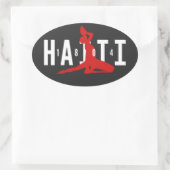 1804 Neg Mawon Haiti Neg Marron Haiti Oval Sticker (Tasche)
