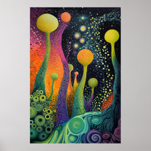 1805 Cosmic Surrealist Dreamscape Poster