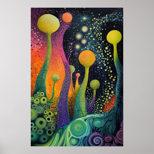 1805 Cosmic Surrealist Dreamscape Poster (Vorne)