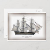 1805 Siegesschiff Postkarte (Vorne/Hinten)