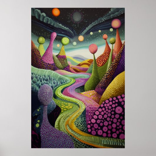 1806 Cosmic Surrealist Dreamscape Poster (Vorne)