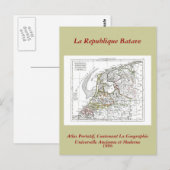 1806 Karte - La Republique Batave (Vorne/Hinten)