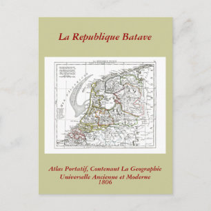1806 Karte - La Republique Batave