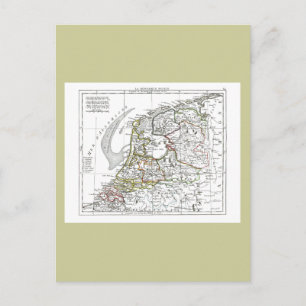 1806 Karte - La Republique Batave