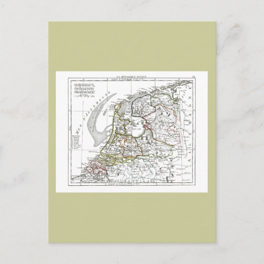 1806 Karte - La Republique Batave (Vorderseite)