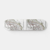 1806 Karte - La Suede at le Danemarck Skateboard (Horizontal)