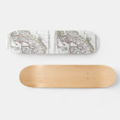 1806 Karte - La Suede at le Danemarck Skateboard (Horizontal)