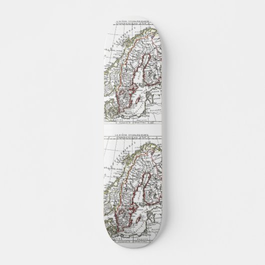 1806 Karte - La Suede at le Danemarck Skateboard (Vorne)