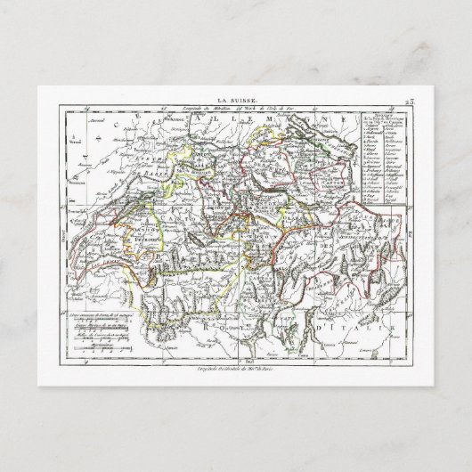 1806 Karte - La Suisse (Vorderseite)