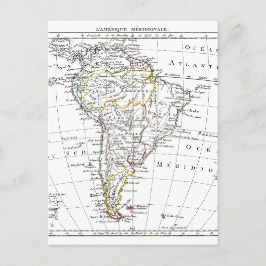 1806 Karte - L'Amérique Méridionale (Vorderseite)