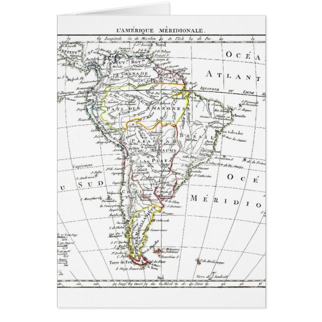 1806 Karte - L'Amérique Méridionale (Vorne)